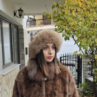 Real Mink - Fox Fur hat
