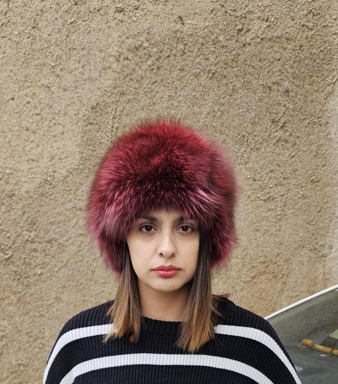 Real Fox Fur Hat