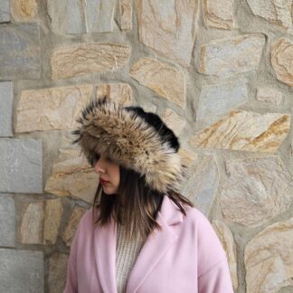Real Mink - Fin Raccoon Fur Hat