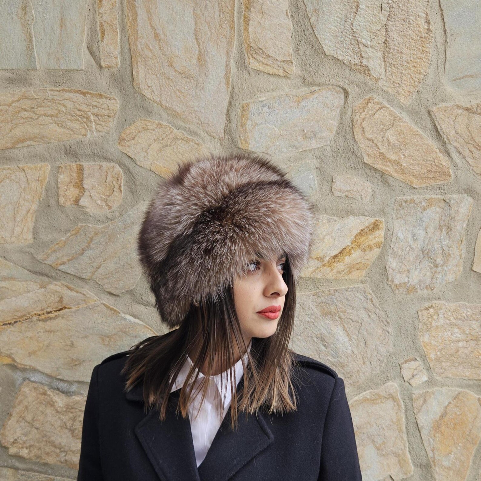 Real Fox Fur Hat - Image 3