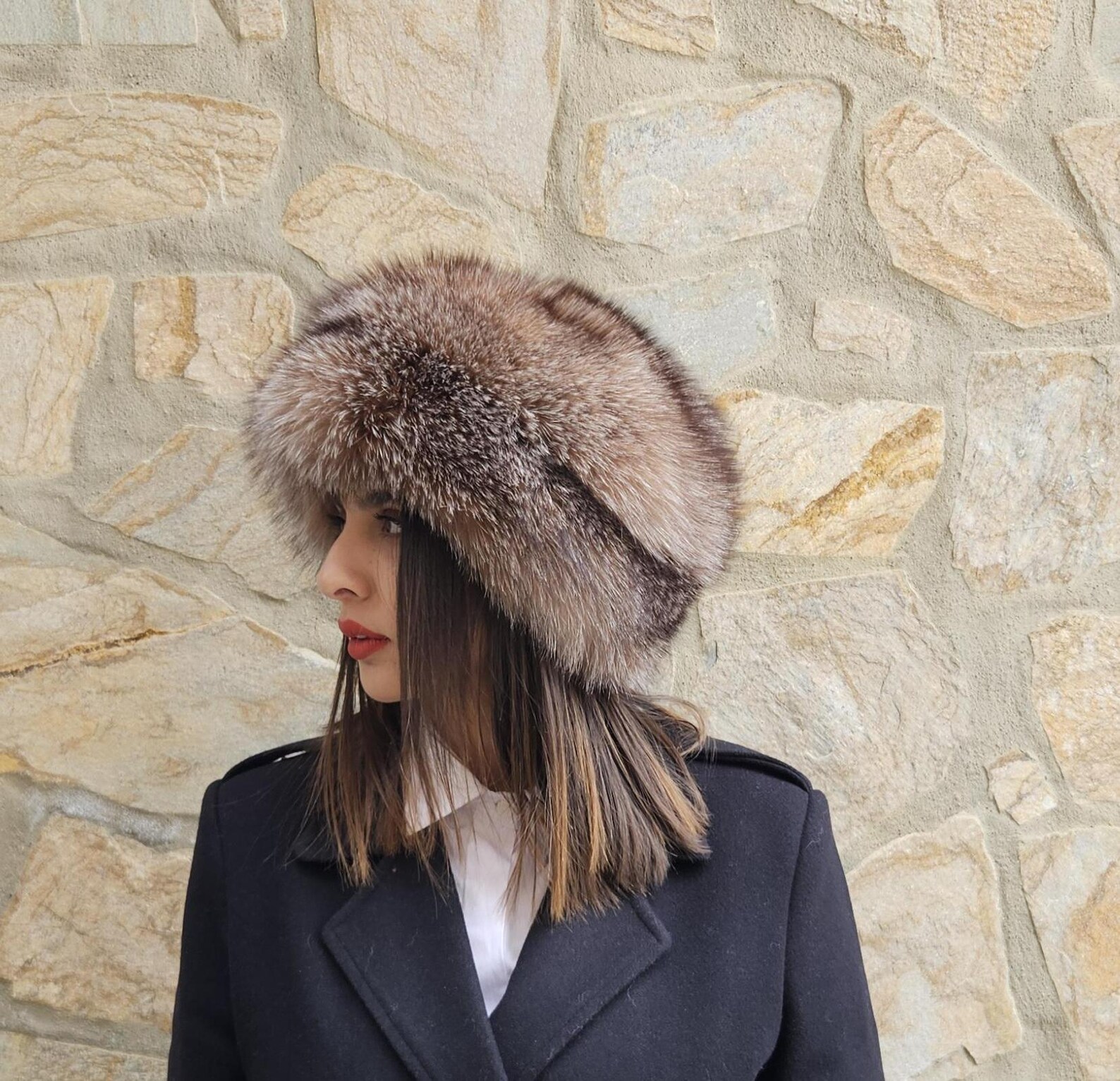 Real Fox Fur Hat - Image 2