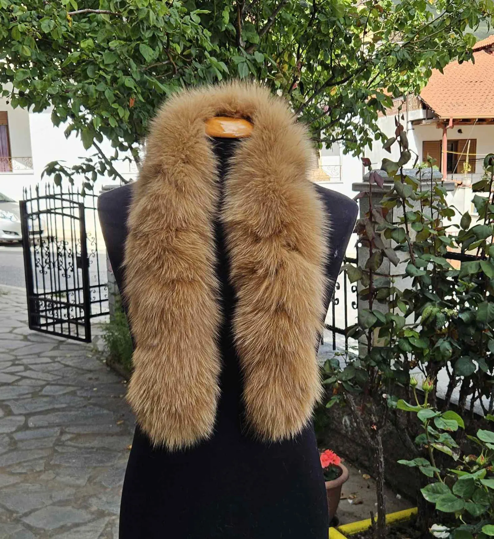 Real Fox Fur Trim Hood - Image 4