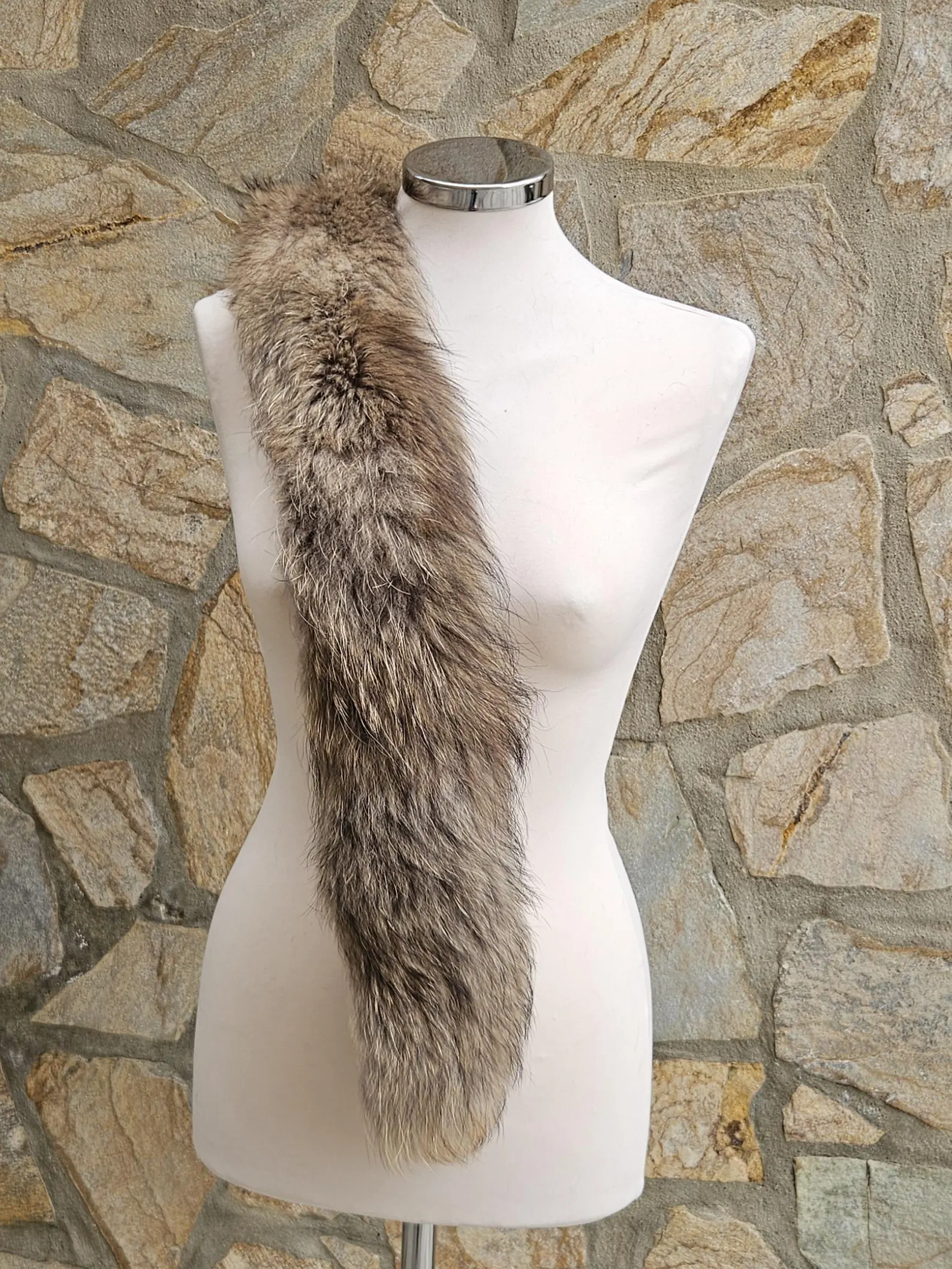 Real Fin Raccoon Fur Trim Hood - Image 3