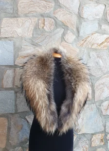 Real Fin Raccoon Fur Collar - Image 4