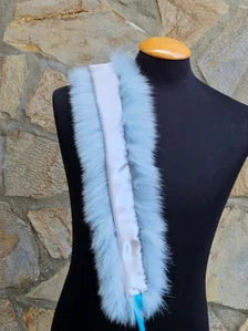 Real Fox Fur Collar with ribbon - Image 5