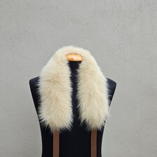 Real Fox Fur Collar with ribbon - Image 4
