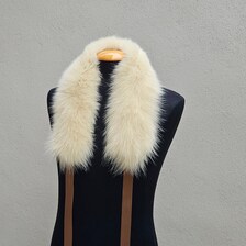 Real Fox Fur Collar with ribbon - Image 5