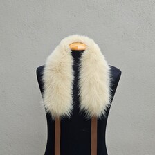 Real Fox Fur Collar with ribbon - Image 3