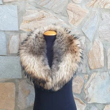 Real Fin Raccoon Fur Collar