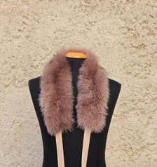 Real Fox Fur Collar with ribbon - Image 4