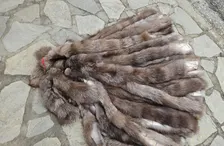 Real Fox Fur Strip in crystal color, the ideal winter accessory