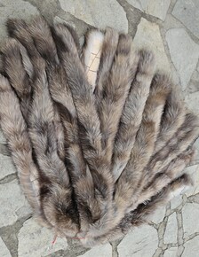 Real Fox Fur Strip in crystal color, the ideal winter accessory - Image 4