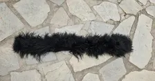 Real Mongolian Sheep Fur Strip in black color, the ideal winter accessory - Image 4