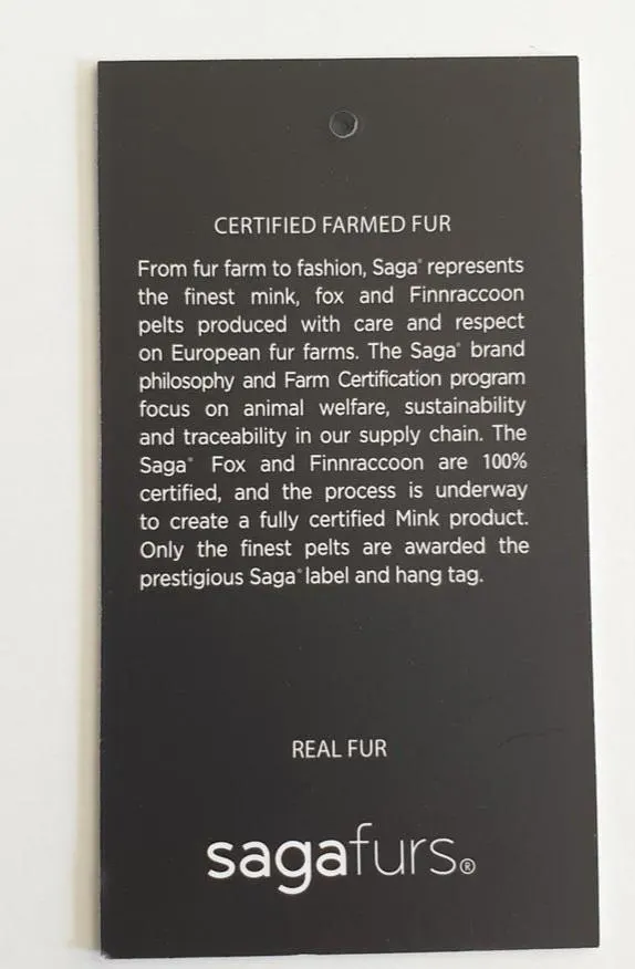 Real Fin Raccoon Fur Collar - Image 2