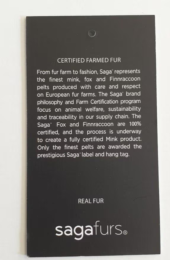 Real Fox Fur Collar with ribbon in crystal color - Image 2