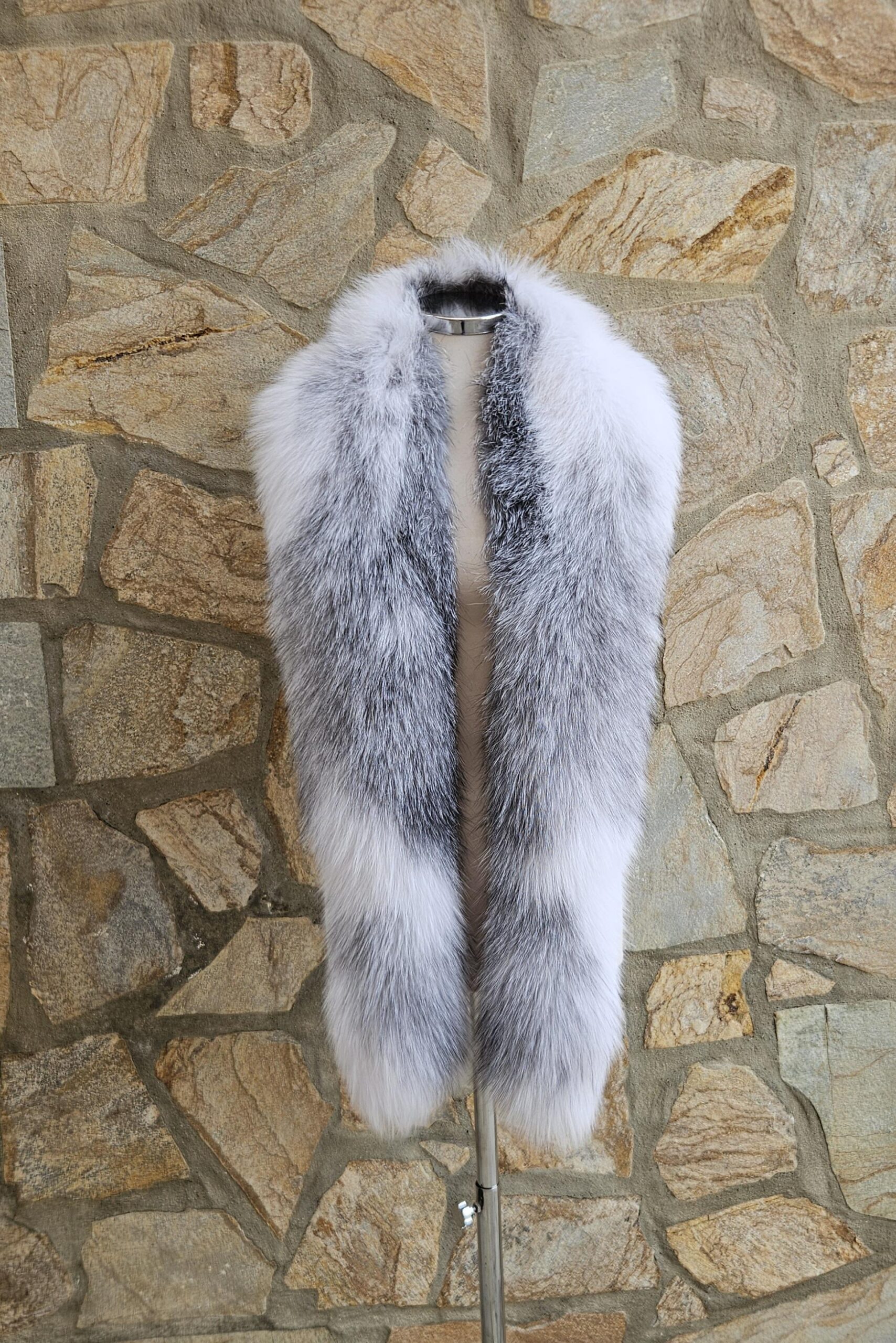 Real Fox Fur Stole Collar - Image 3