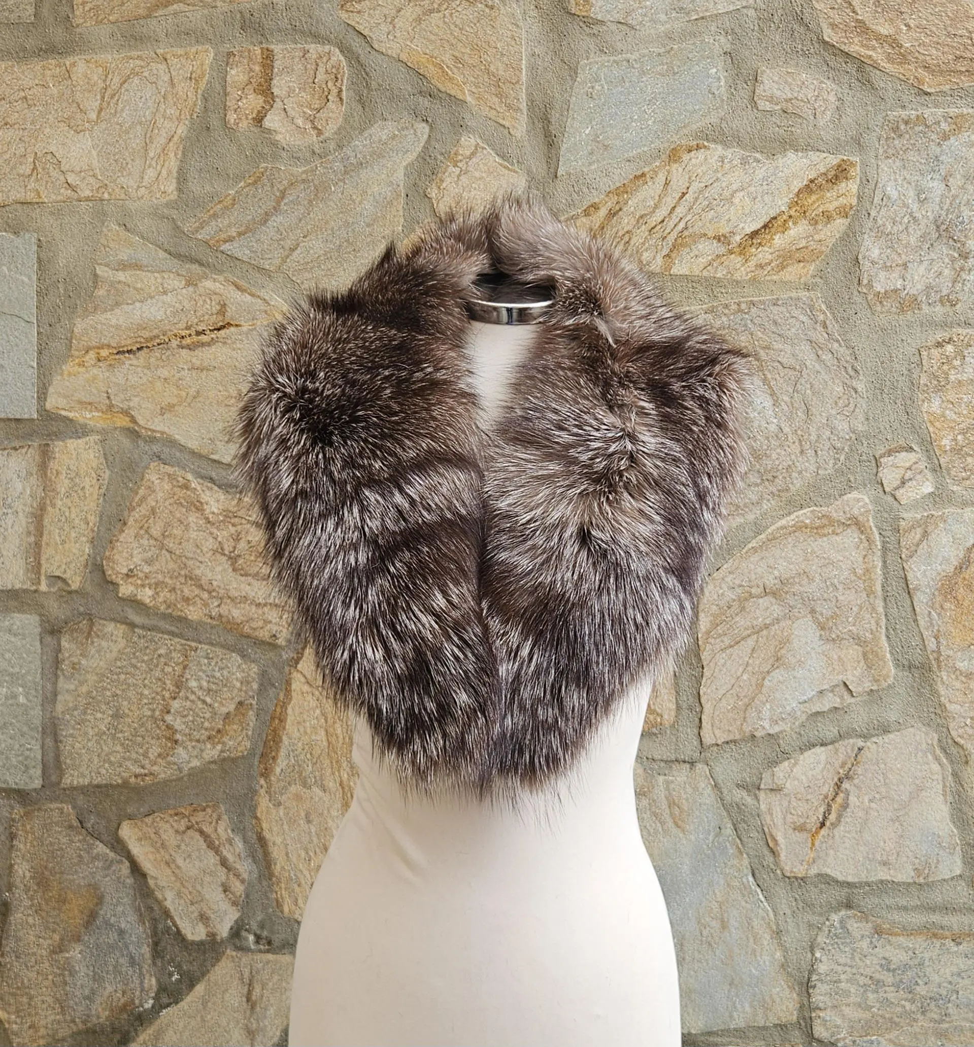 Real Fox Fur Collar - Image 3