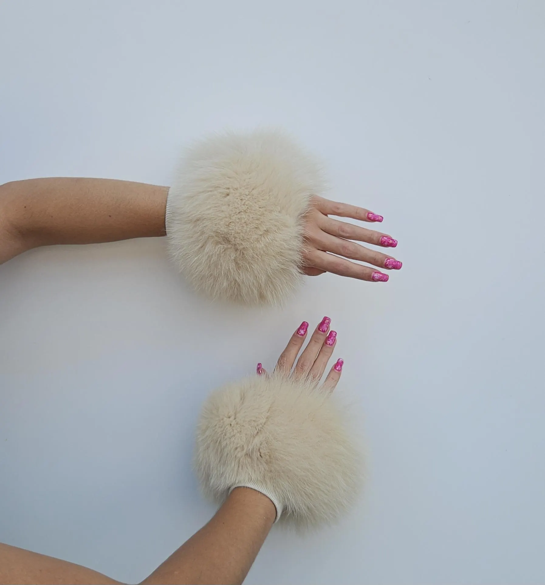 Real Fur Fox Cuffs - Image 3
