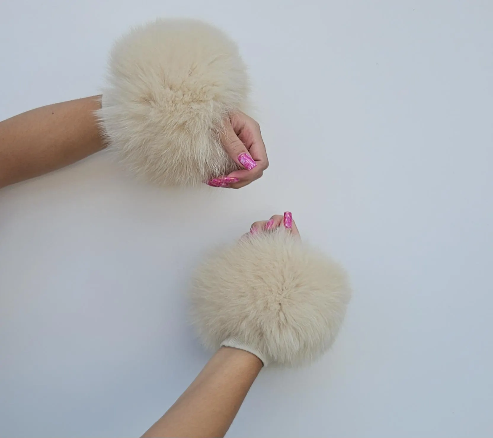 Real Fur Fox Cuffs - Image 4