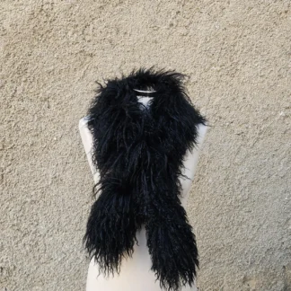 Real Mongolian Sheep Fur Scarf