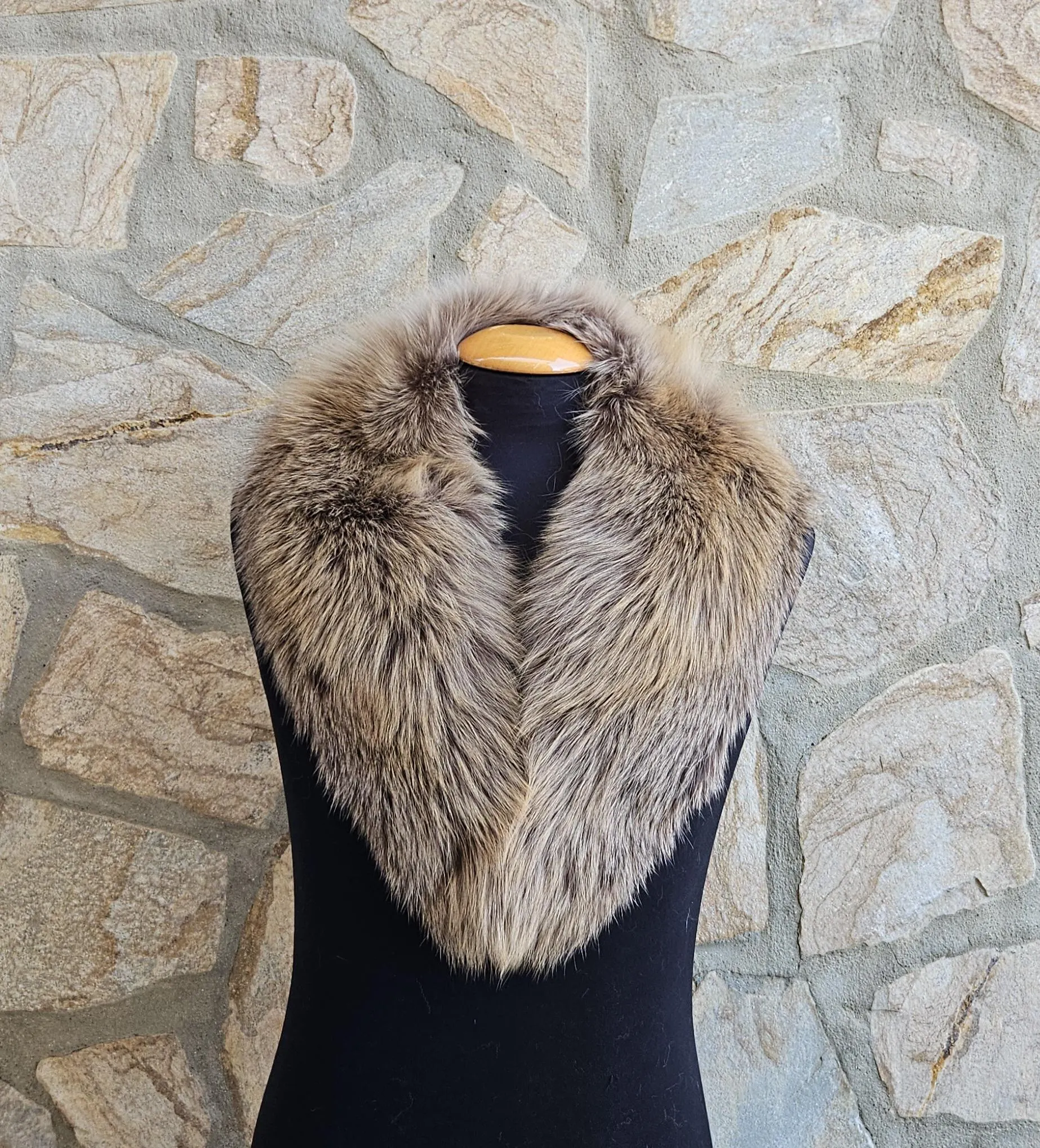 Real Fox Fur Collar