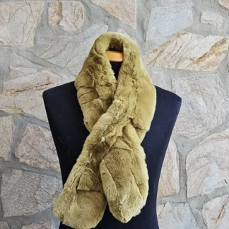 Real Fur Rex Rabbit Scarf