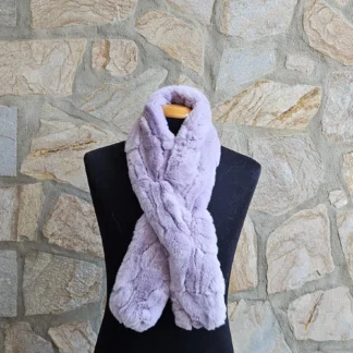 Real Fur Rex Rabbit Scarf