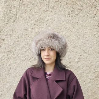 Real Fox Fur Headband in light brown color the ideal Winter Earwarmer Accessory
