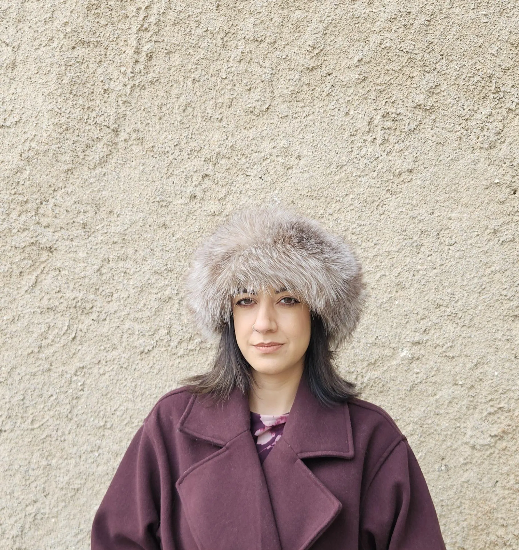 Real Fox Fur Headband in light brown color the ideal Winter Earwarmer Accessory - Image 4