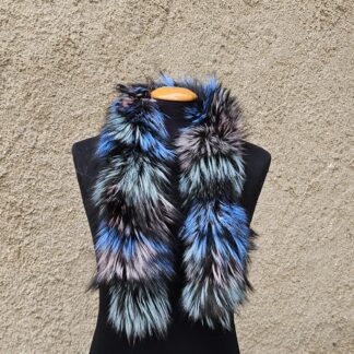 Real Fox Fur Trim Hood in multicolor