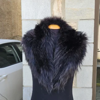 Real Fin Raccoon Fur Collar