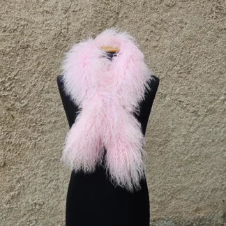 Real Mongolian Sheep Fur Scarf