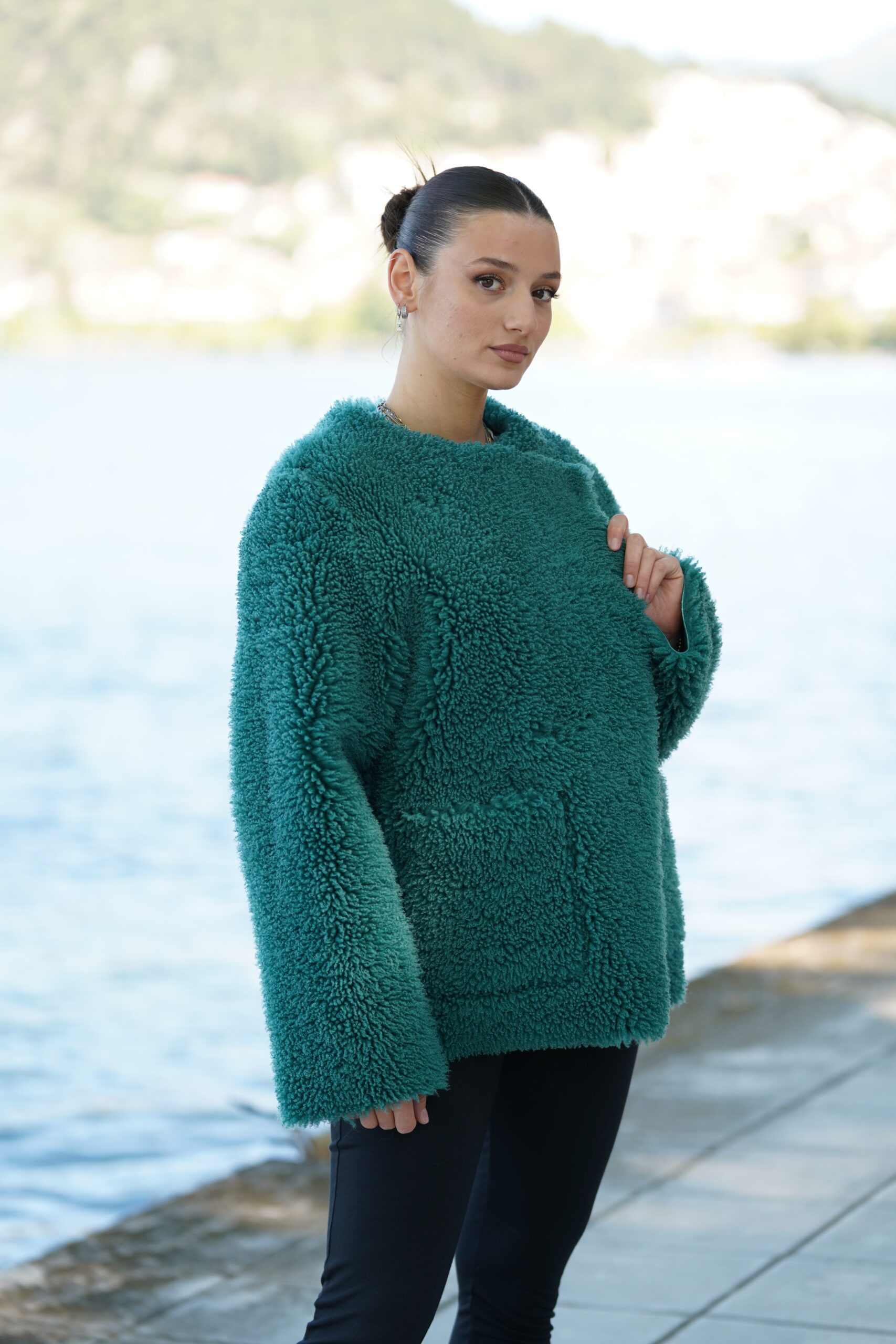 Elevate Your Winter Wardrobe with Real Sheepskin Fur Coat, Women’s Elegant Outerwear - Image 6
