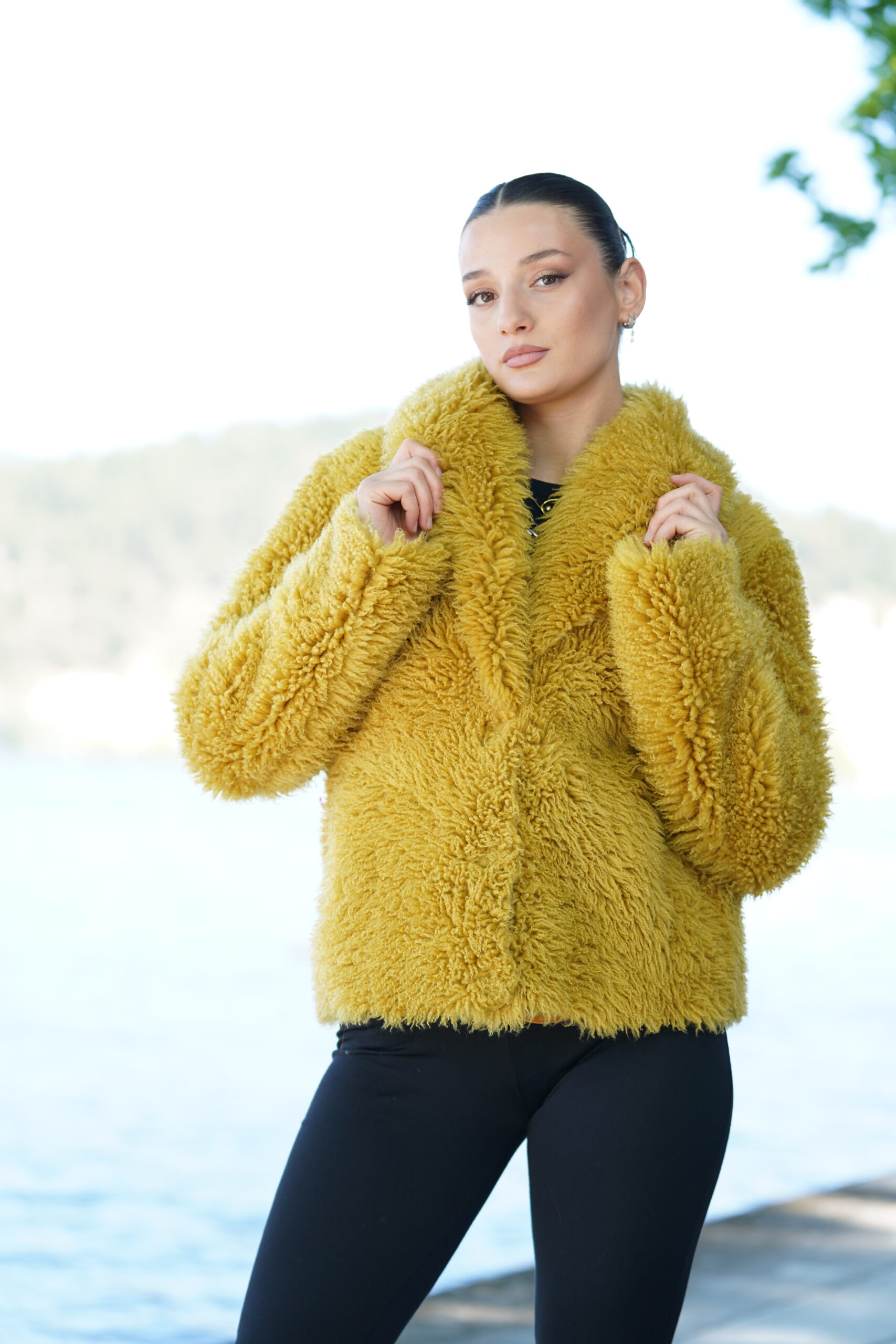 Elevate Your Winter Wardrobe with Real Sheepskin Fur Coat, Women’s Elegant Outerwear - Image 5