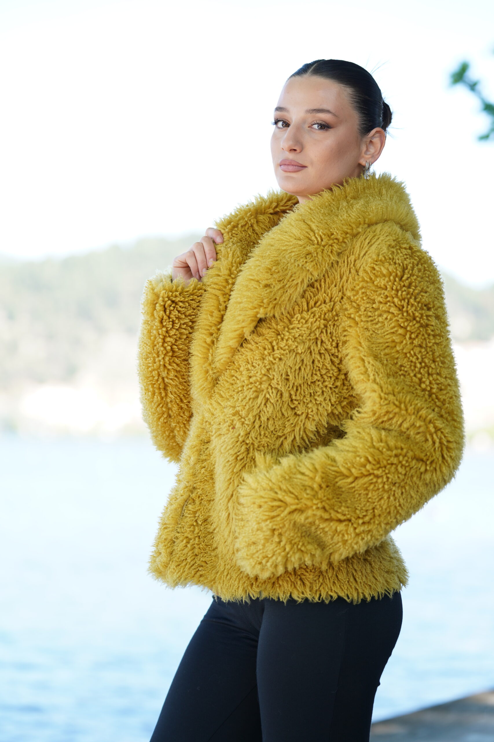 Elevate Your Winter Wardrobe with Real Sheepskin Fur Coat, Women’s Elegant Outerwear - Image 6