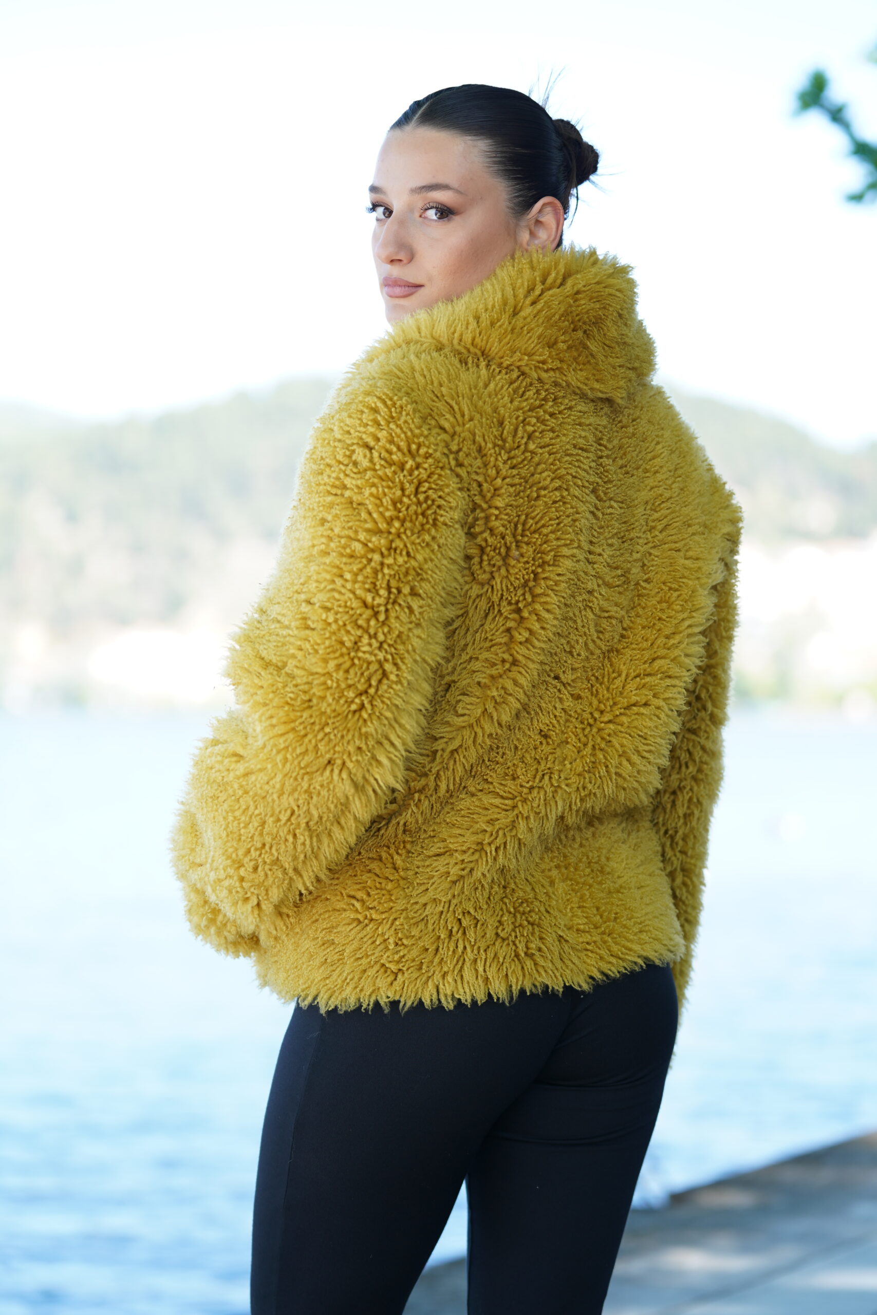 Elevate Your Winter Wardrobe with Real Sheepskin Fur Coat, Women’s Elegant Outerwear - Image 7