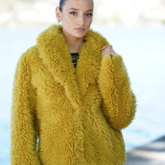 Elevate Your Winter Wardrobe with Real Sheepskin Fur Coat, Women’s Elegant Outerwear