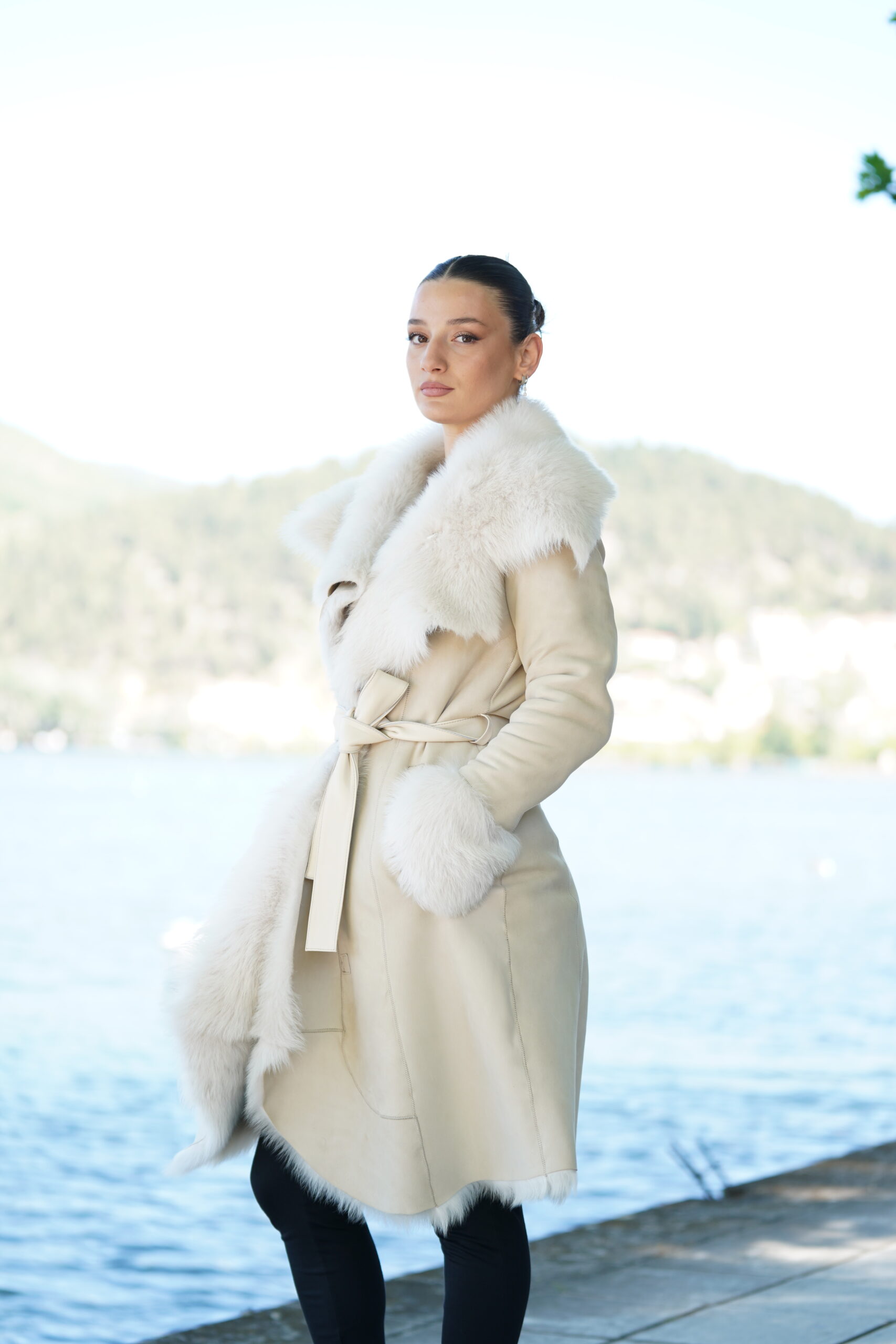 Elevate Your Winter Wardrobe with Real Sheepskin Fur Coat, Women’s Elegant Outerwear - Image 4