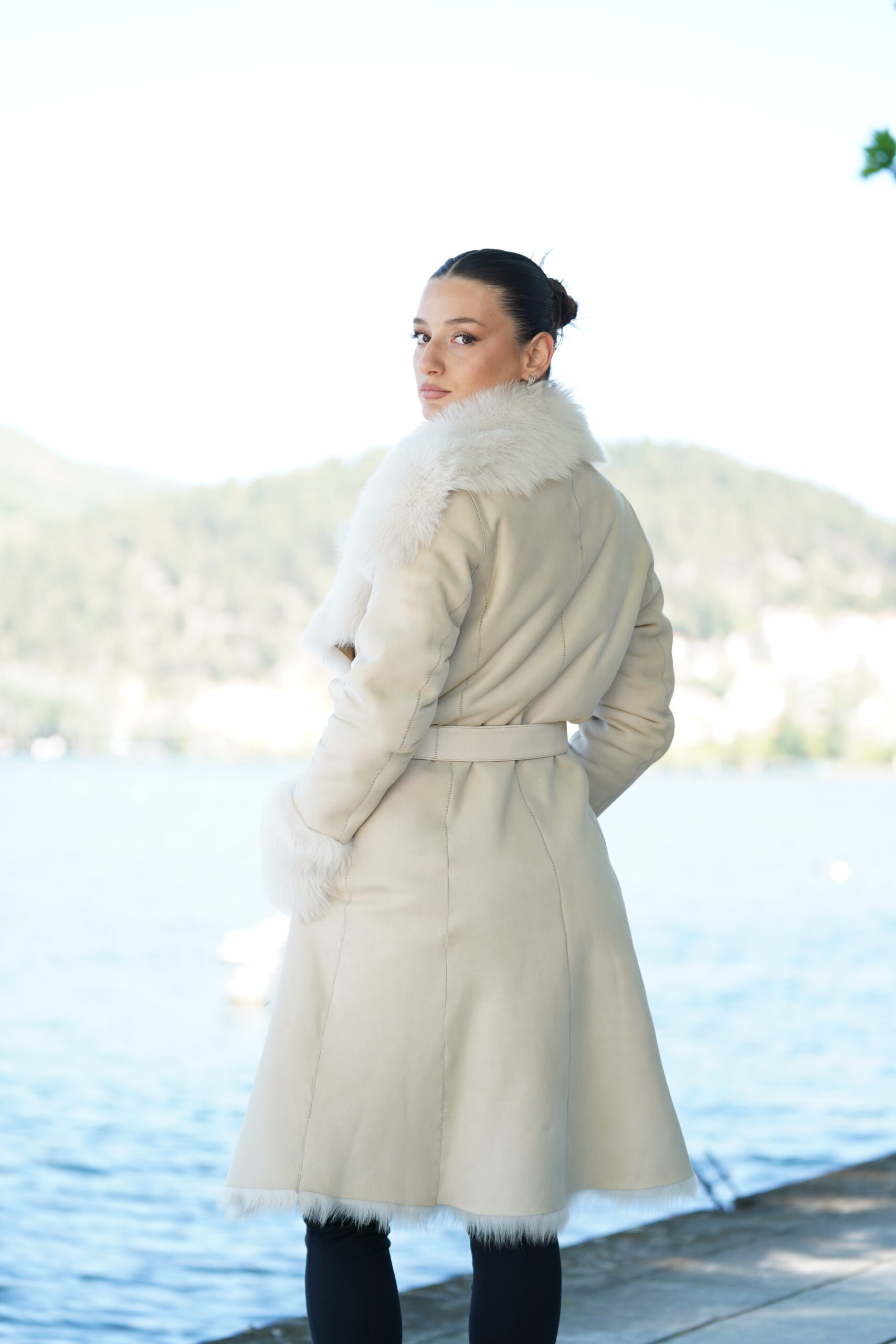 Elevate Your Winter Wardrobe with Real Sheepskin Fur Coat, Women’s Elegant Outerwear - Image 5