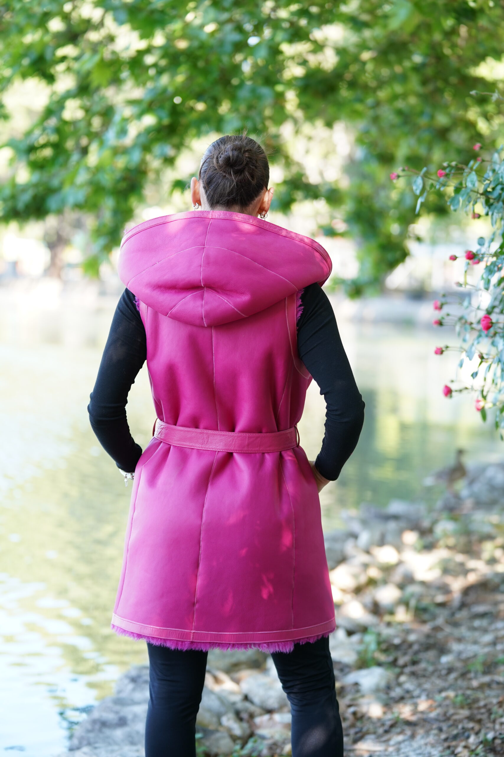 Elevate Your Winter Wardrobe with Real Double Sided Sheepskin Fur Fest, Women’s Elegant Outerwear - Image 7