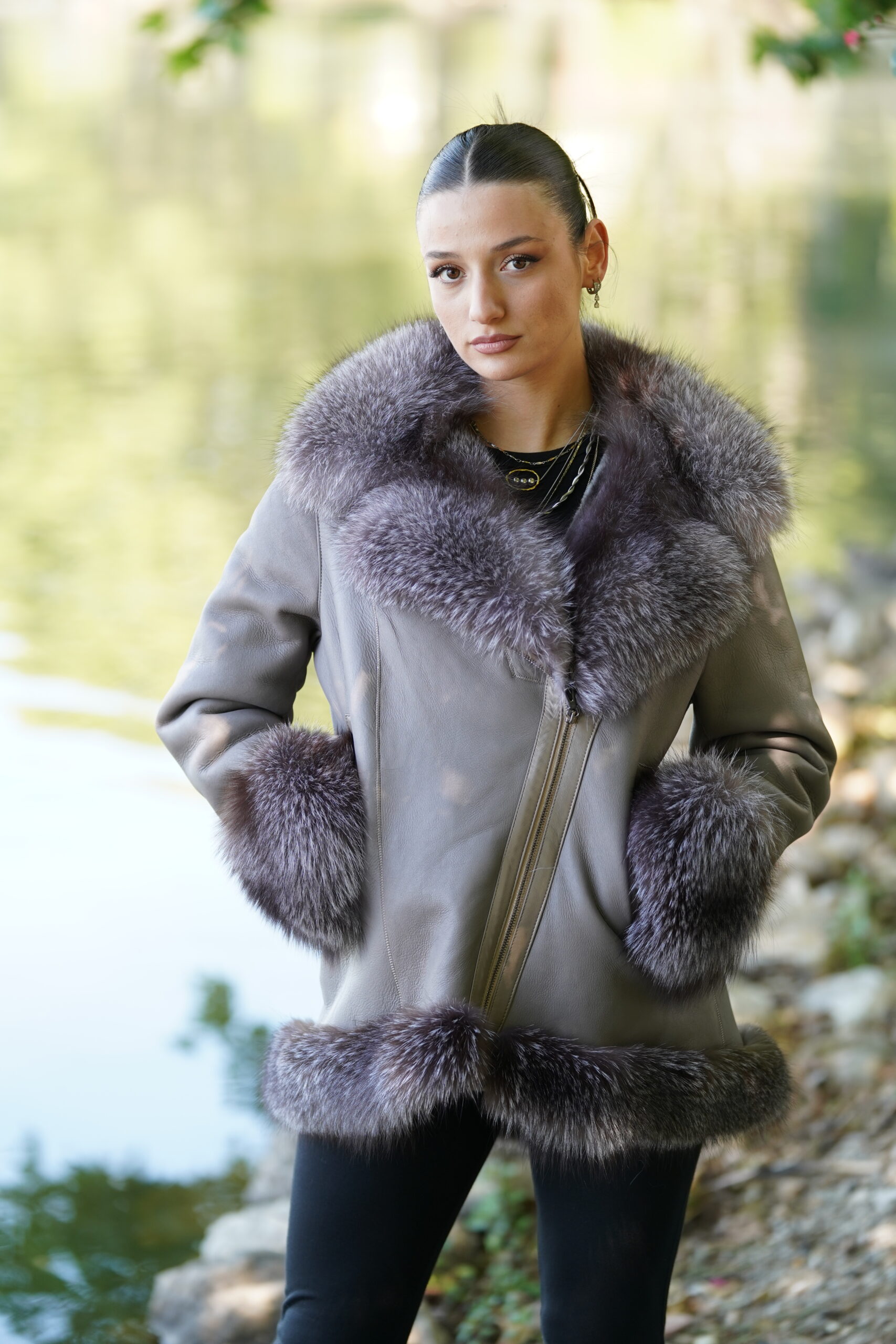 Elevate Your Winter Wardrobe with Real Sheepskin Fur Coat, Women’s Elegant Outerwear - Image 5