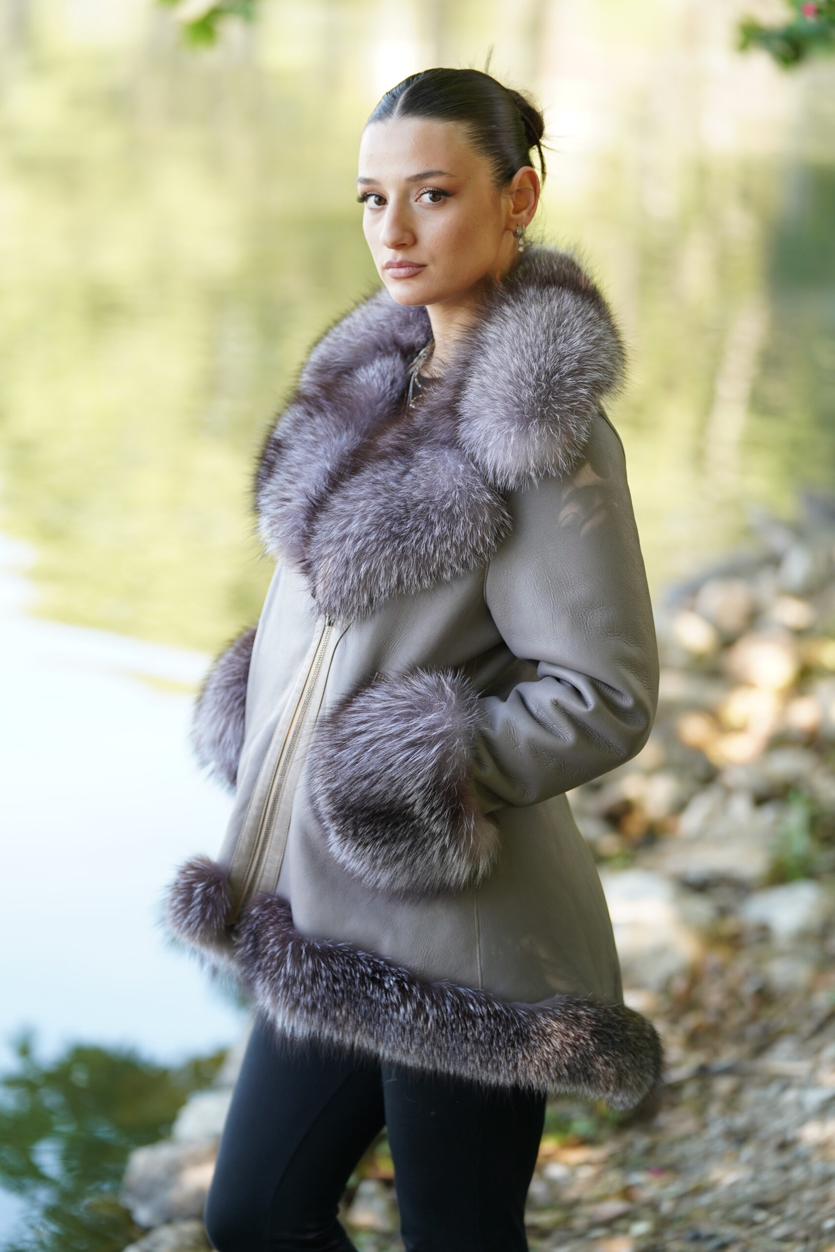 Elevate Your Winter Wardrobe with Real Sheepskin Fur Coat, Women’s Elegant Outerwear - Image 6