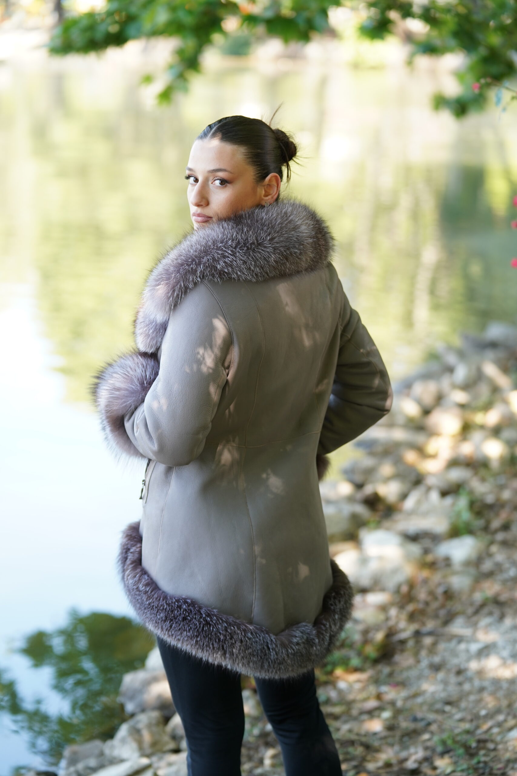 Elevate Your Winter Wardrobe with Real Sheepskin Fur Coat, Women’s Elegant Outerwear - Image 7
