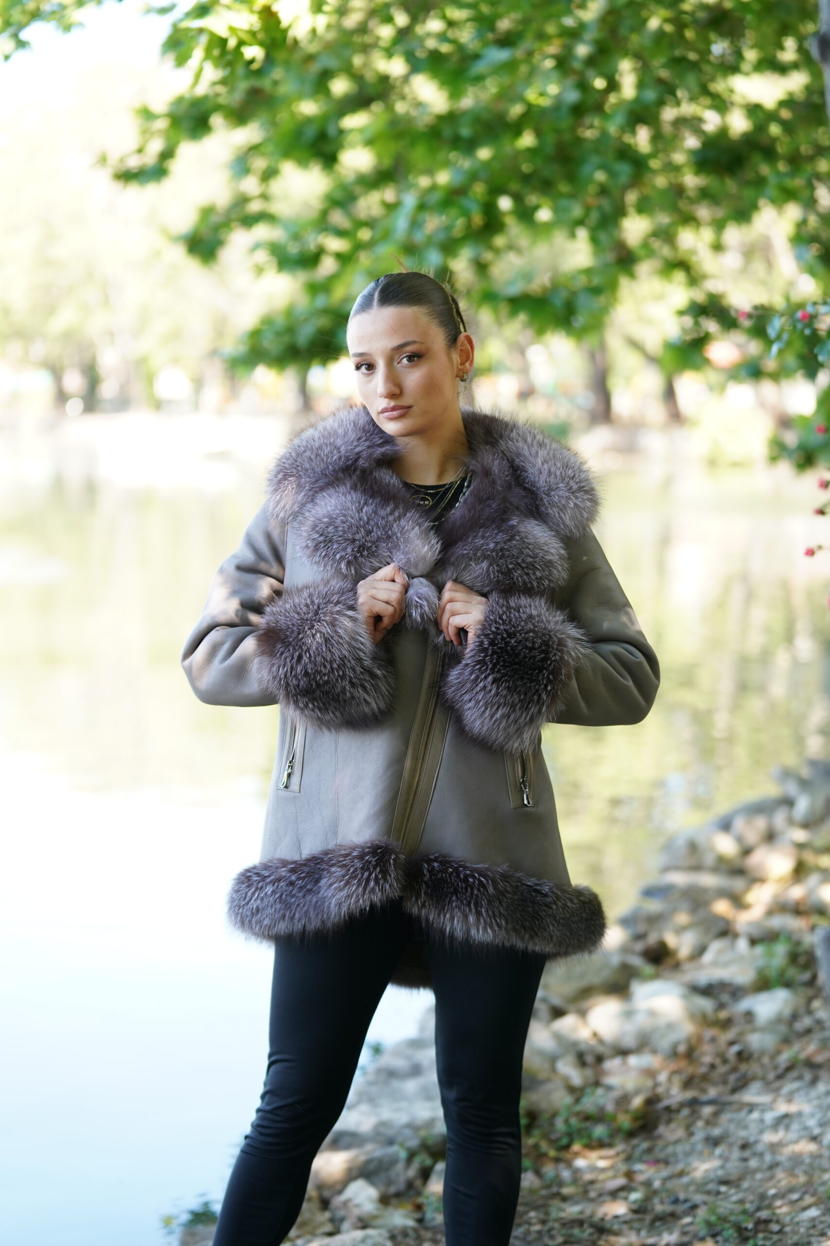 Elevate Your Winter Wardrobe with Real Sheepskin Fur Coat, Women’s Elegant Outerwear