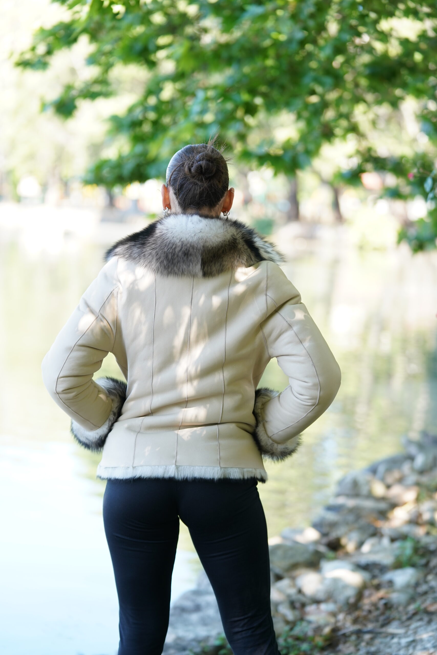 Elevate Your Winter Wardrobe with Real Sheepskin Fur Coat, Women’s Elegant Outerwear - Image 6