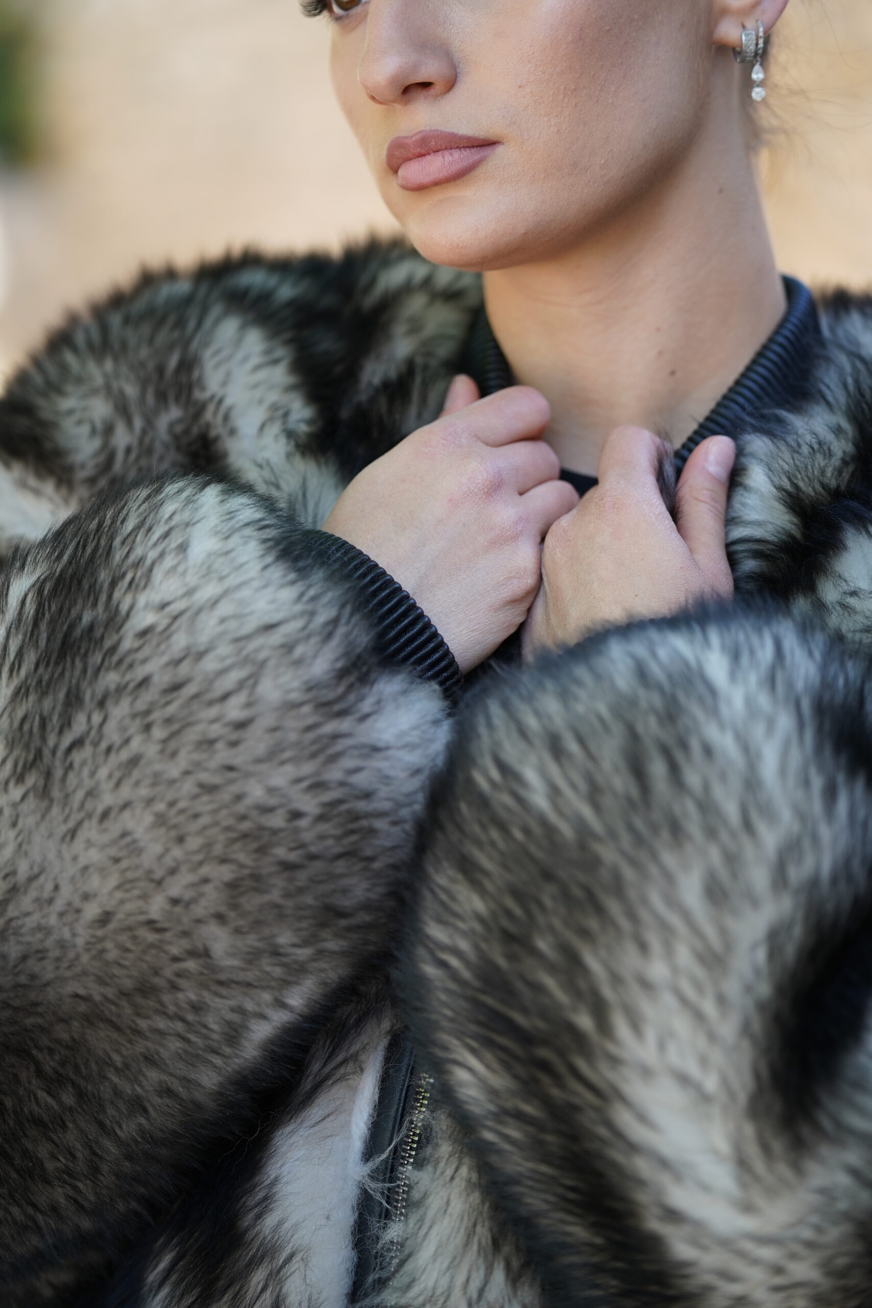 Elevate Your Winter Wardrobe with Real Double Sided Sheepskin Fur Jacket, Women’s Elegant Outerwear - Image 10