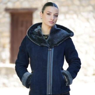 Elevate Your Winter Wardrobe with Real Sheepskin Fur Coat, Women’s Elegant Outerwear