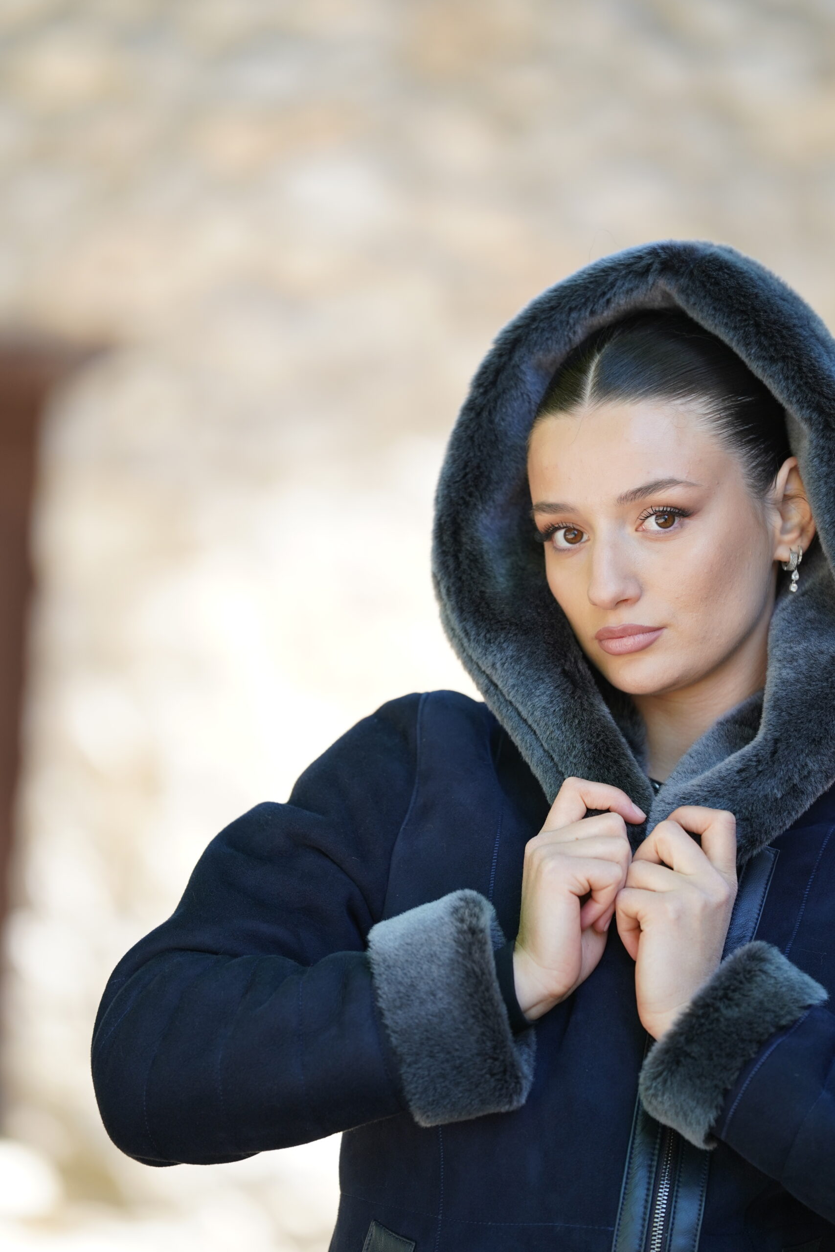 Elevate Your Winter Wardrobe with Real Sheepskin Fur Coat, Women’s Elegant Outerwear - Image 3