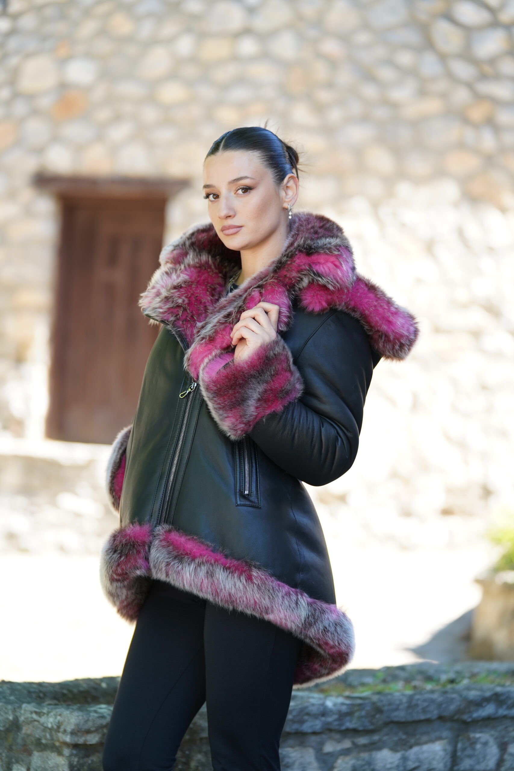 Elevate Your Winter Wardrobe with Real Sheepskin Fur Coat, Women’s Elegant Outerwear - Image 4