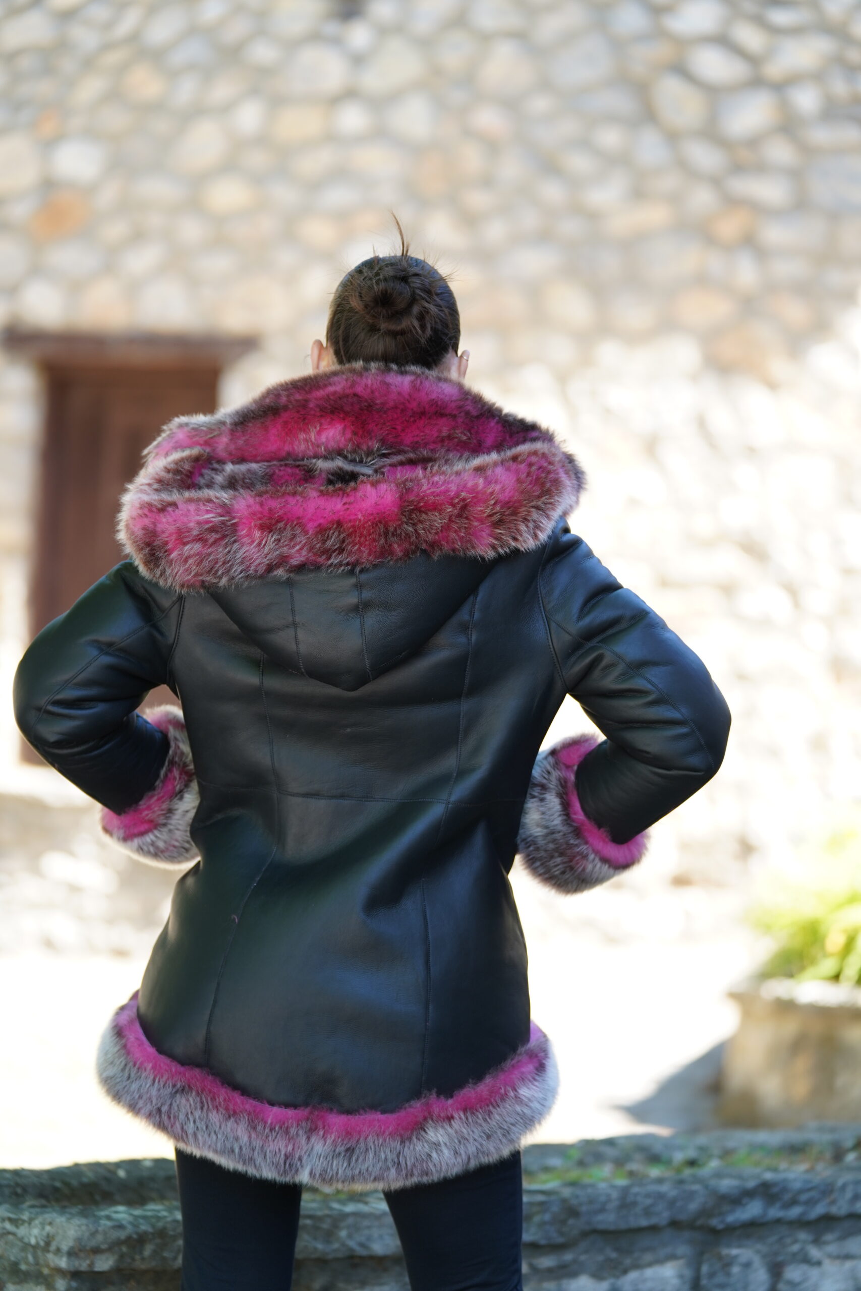 Elevate Your Winter Wardrobe with Real Sheepskin Fur Coat, Women’s Elegant Outerwear - Image 7